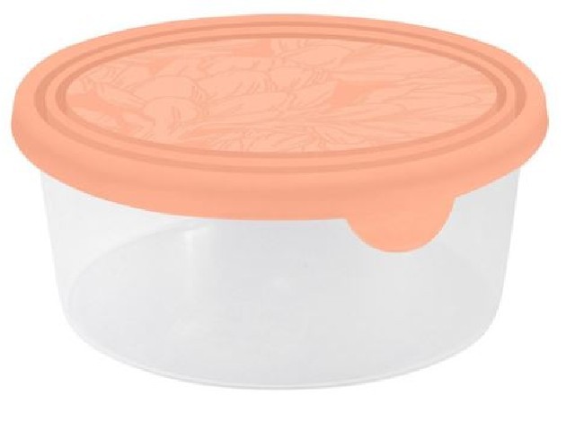Контейнер для продуктов HELSINKI Artichoke 0,5 л круглый персиковая карамель